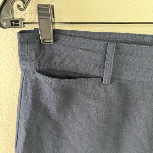 APIECE APART Classic Merida High Waist Wide Leg Pant Navy Business Casual Size 8 - Picture 8 of 15